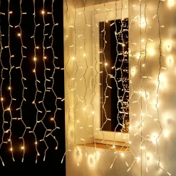 Rideau Lumineux Professionnel à LED Système IP67, 300 LED, 150 X 200 Cm, Sans Cable-DecoWoerner Discount