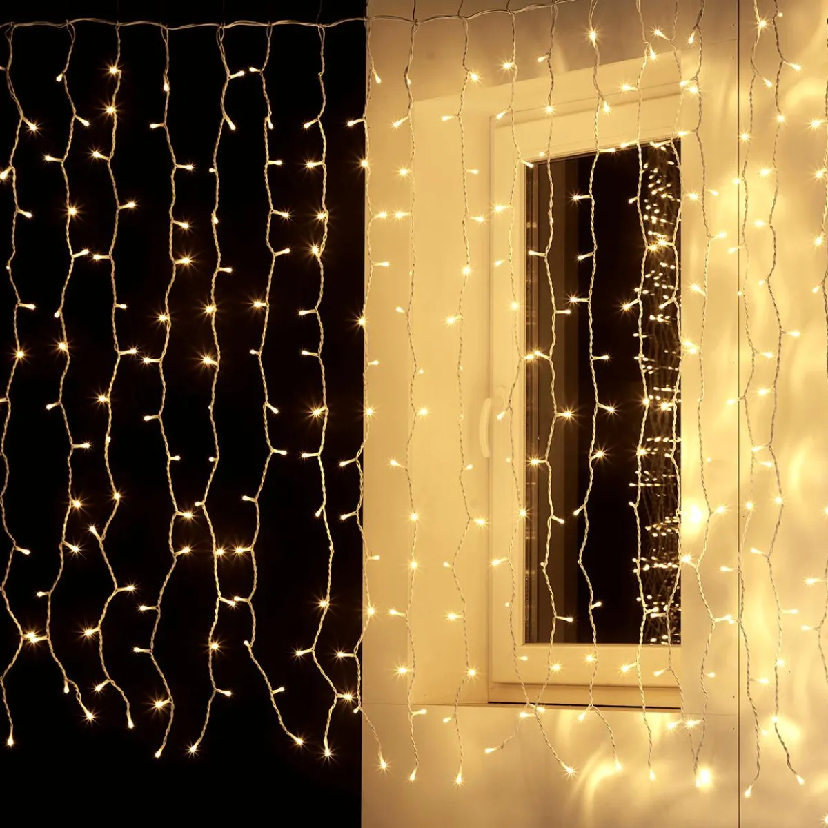 Rideau Lumineux Professionnel à LED Système IP20, 300 LED, 150 X 200 Cm, Sans Cable-DecoWoerner Online