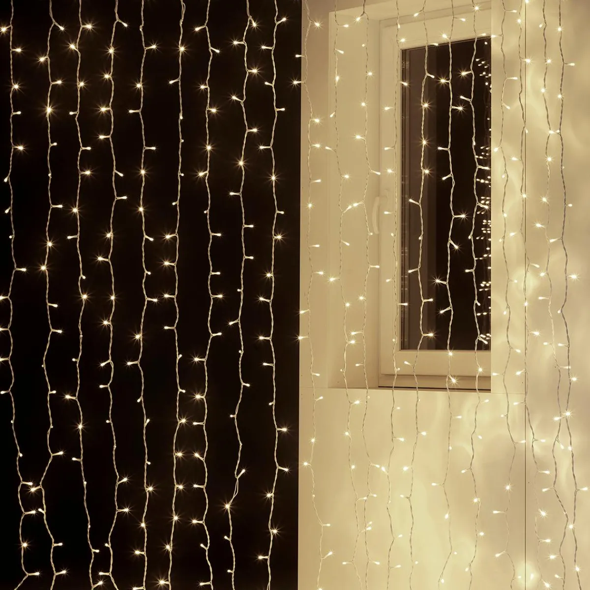 Rideau Lumineux Professionnel à LED Système IP20, 1000 LED, 500 X 200 Cm, Sans Cable-DecoWoerner Online