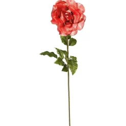 Rose Artificielle, Abricot 116 Cm-DecoWoerner Discount