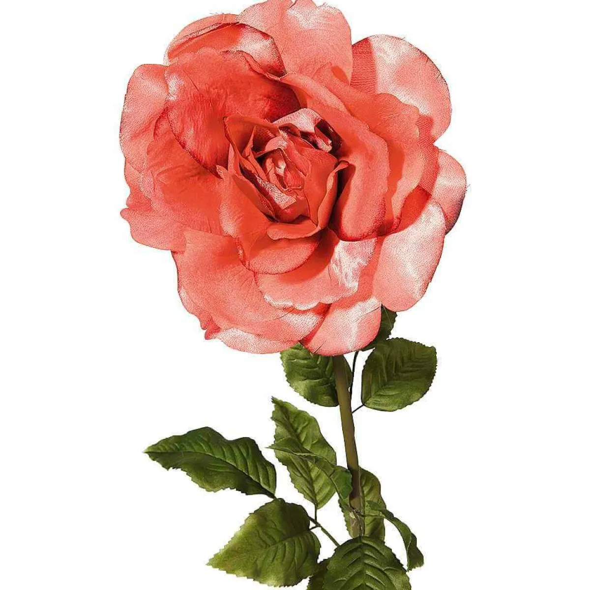 Rose Artificielle, Abricot 116 Cm-DecoWoerner Discount