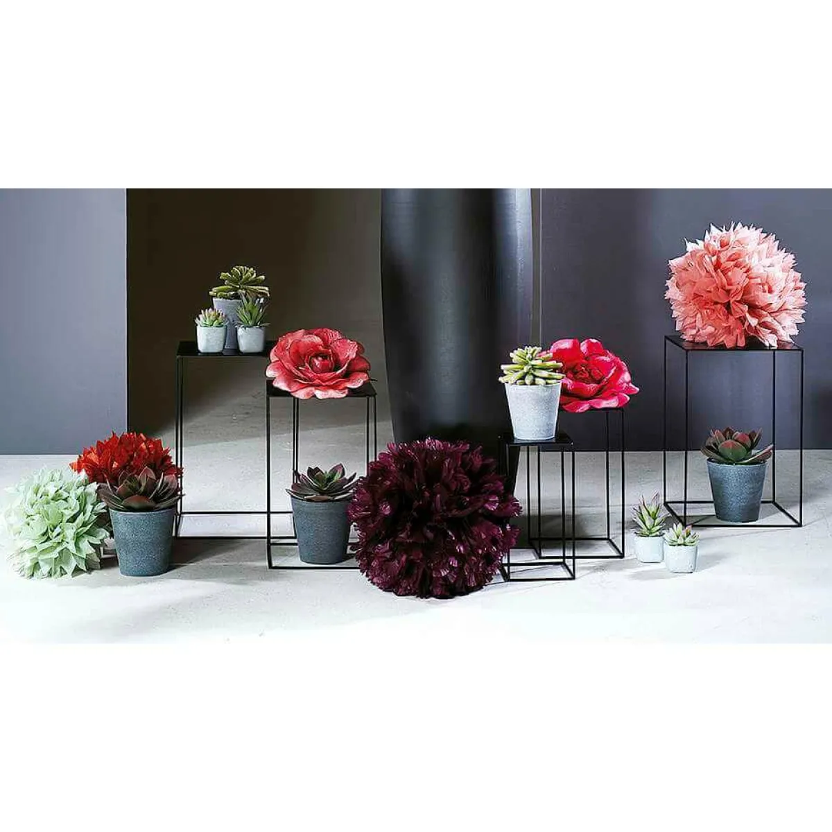 Rose Artificielle, Abricot 116 Cm-DecoWoerner Discount