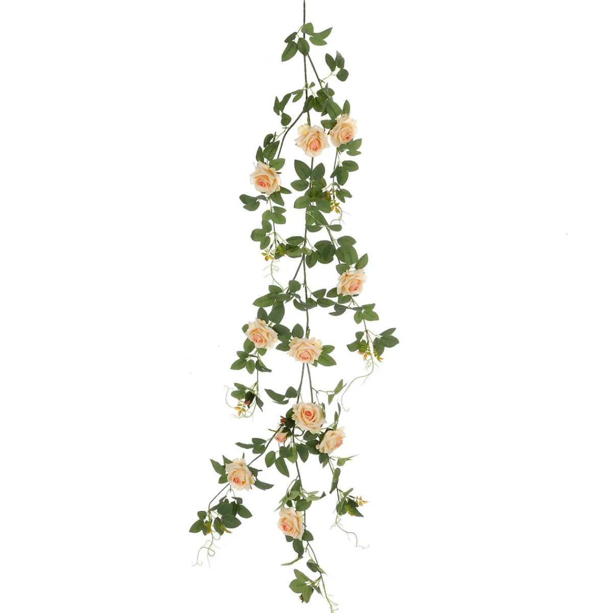 Rose Artificielle Apricot 125 Cm Avec Crochet-DecoWoerner Sale