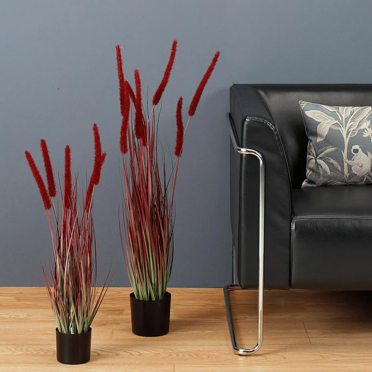 Roseau Artificiel En Pot Haut. 67 Cm-DecoWoerner Discount