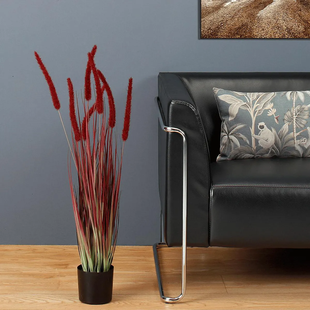 Roseau Artificiel En Pot Haut. 90 Cm-DecoWoerner Sale