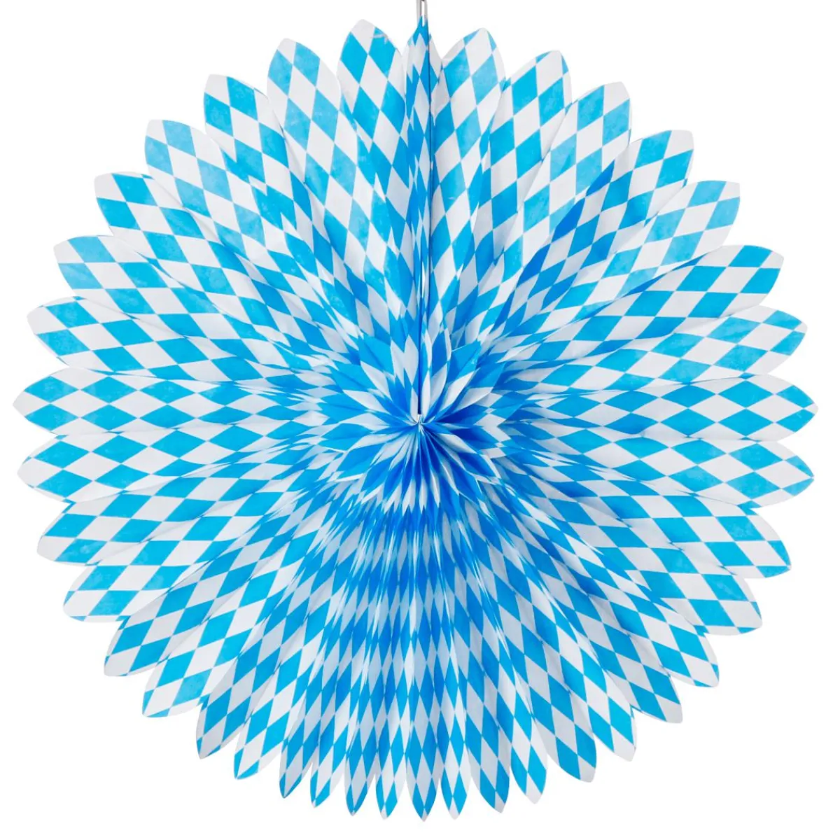 Rosette De Papier Éventail Décoratif 75 Cm Ø Blanc-DecoWoerner Discount
