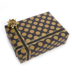 Rouleau De Papier Cadeau écologique à Pois Dés 50 Cm X 50 M-DecoWoerner