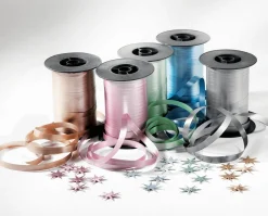 Ruban à Friser Pastel, 10 Mm, 150 M, Perle-DecoWoerner Discount