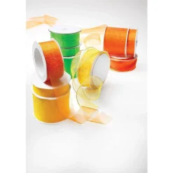 Ruban Cadeau En Crêpe De Chine Larg. 70 Mm, 25 m-DecoWoerner
