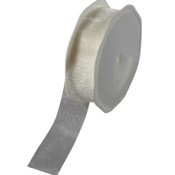 Ruban Crêpe De Chine 25 Mm, 25 M, Crème-DecoWoerner Outlet