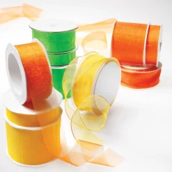 Ruban Crêpe De Chine 25 Mm, 25 M, Crème-DecoWoerner Outlet