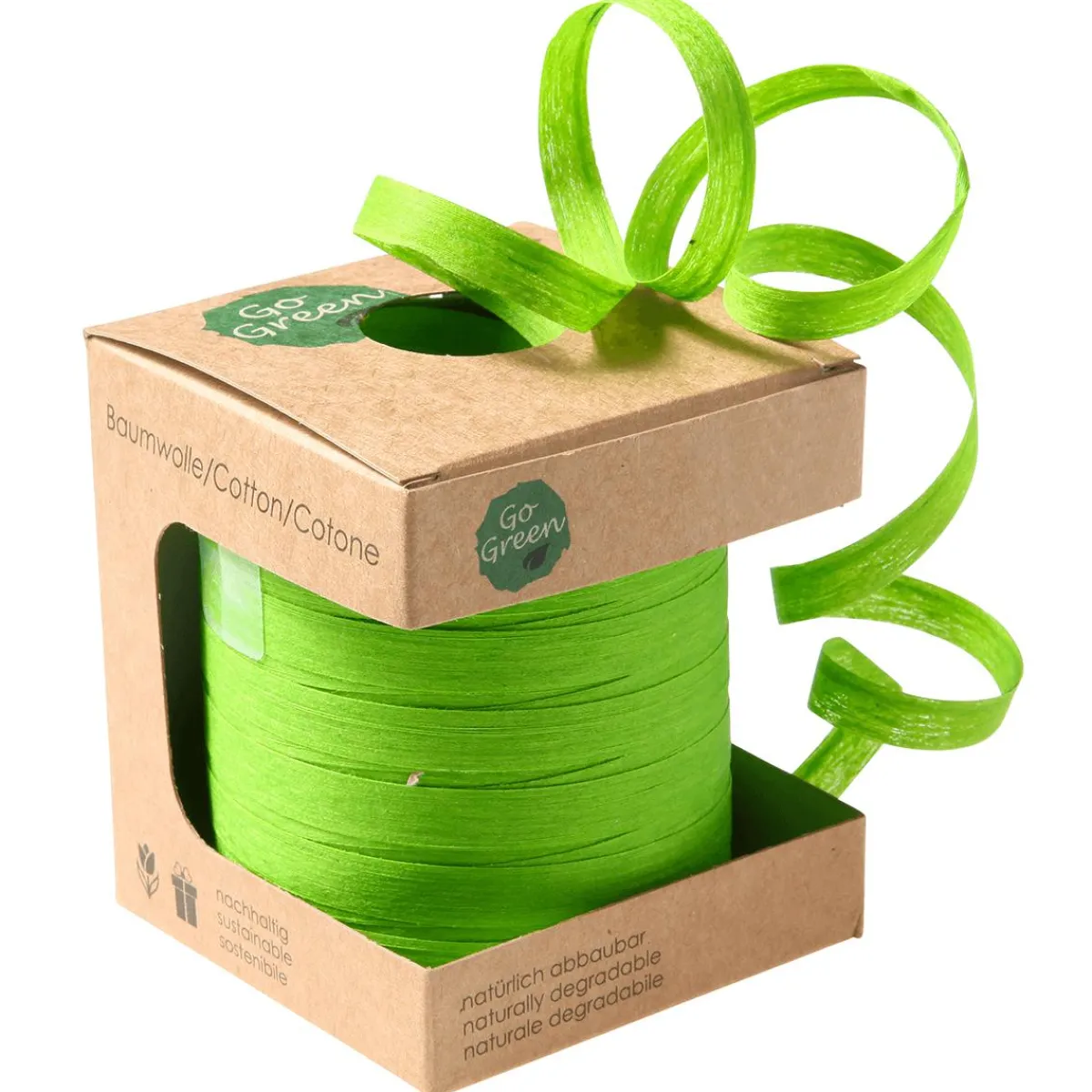 Ruban De Curling écologique En Matériau Dégradable 10 Mm 100 M Pomme e-DecoWoerner Clearance