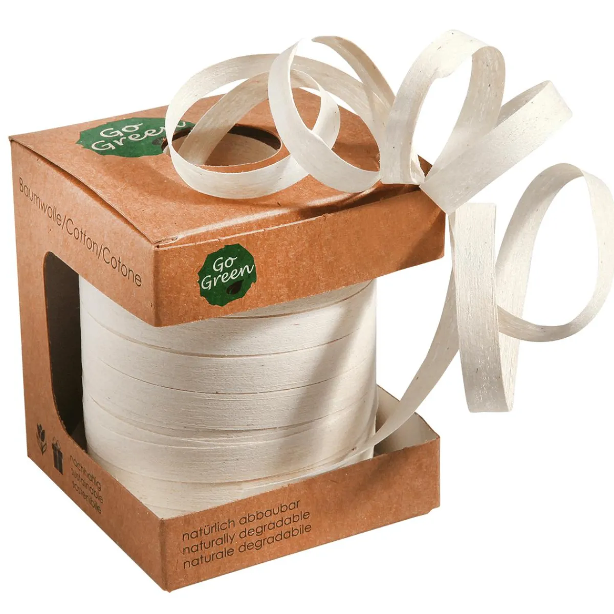 Ruban De Curling écologique En Matériau Dégradable 10 Mm 100 M Crème-DecoWoerner Hot