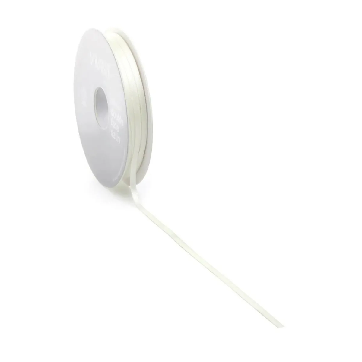 Ruban De Satin, 3 Mm X 50m Crème-DecoWoerner Hot