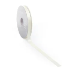 Ruban De Satin, 10 Mm X 25m Crème-DecoWoerner