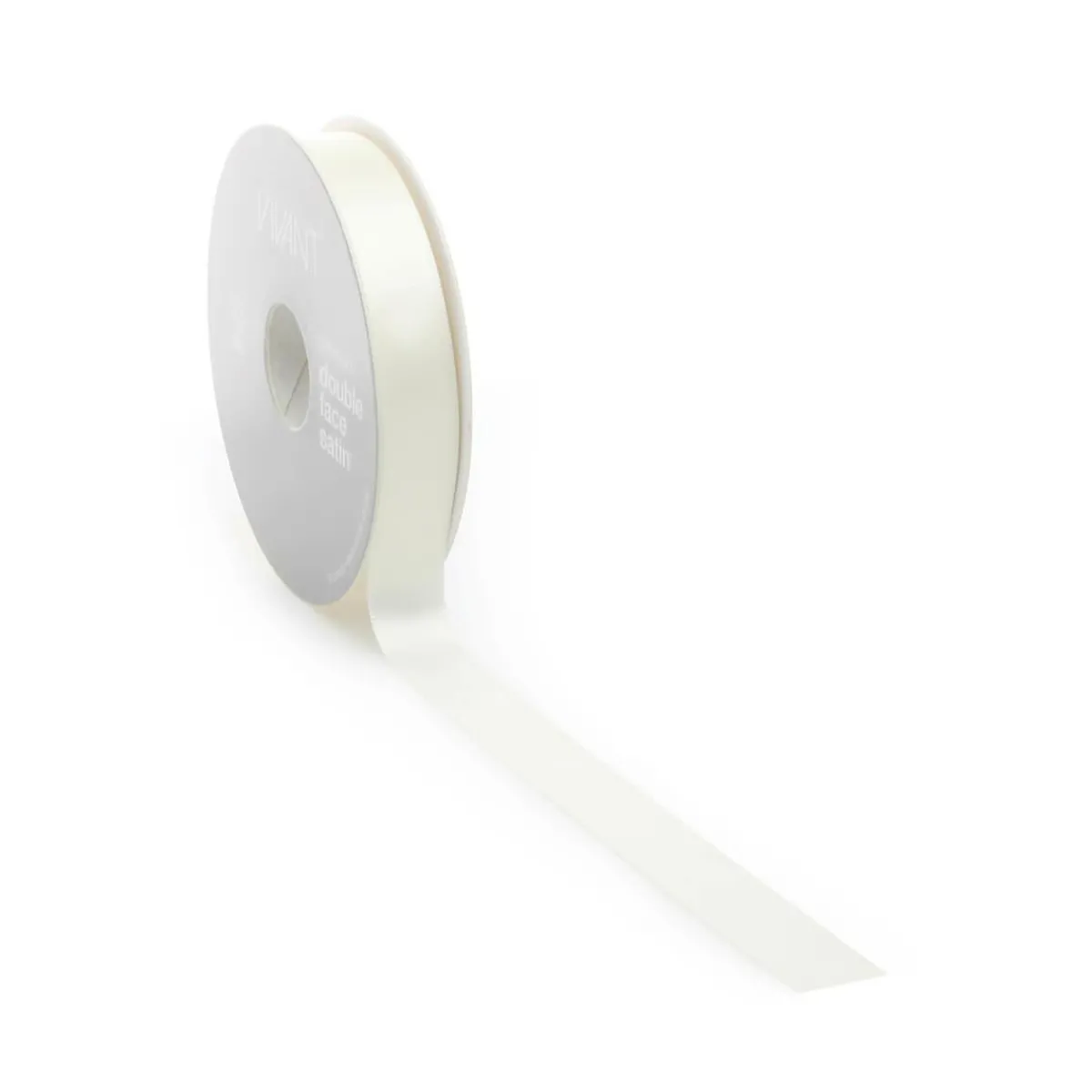 Ruban De Satin, 25 Mm X 25m Crème-DecoWoerner Clearance