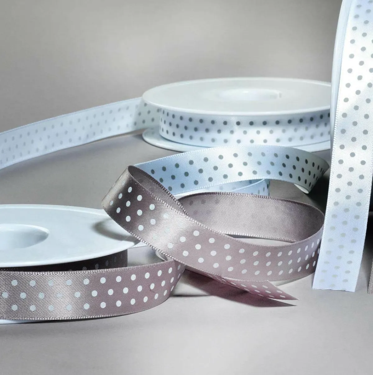 Ruban De Satin à Pois, 15mm/20m,-DecoWoerner Sale