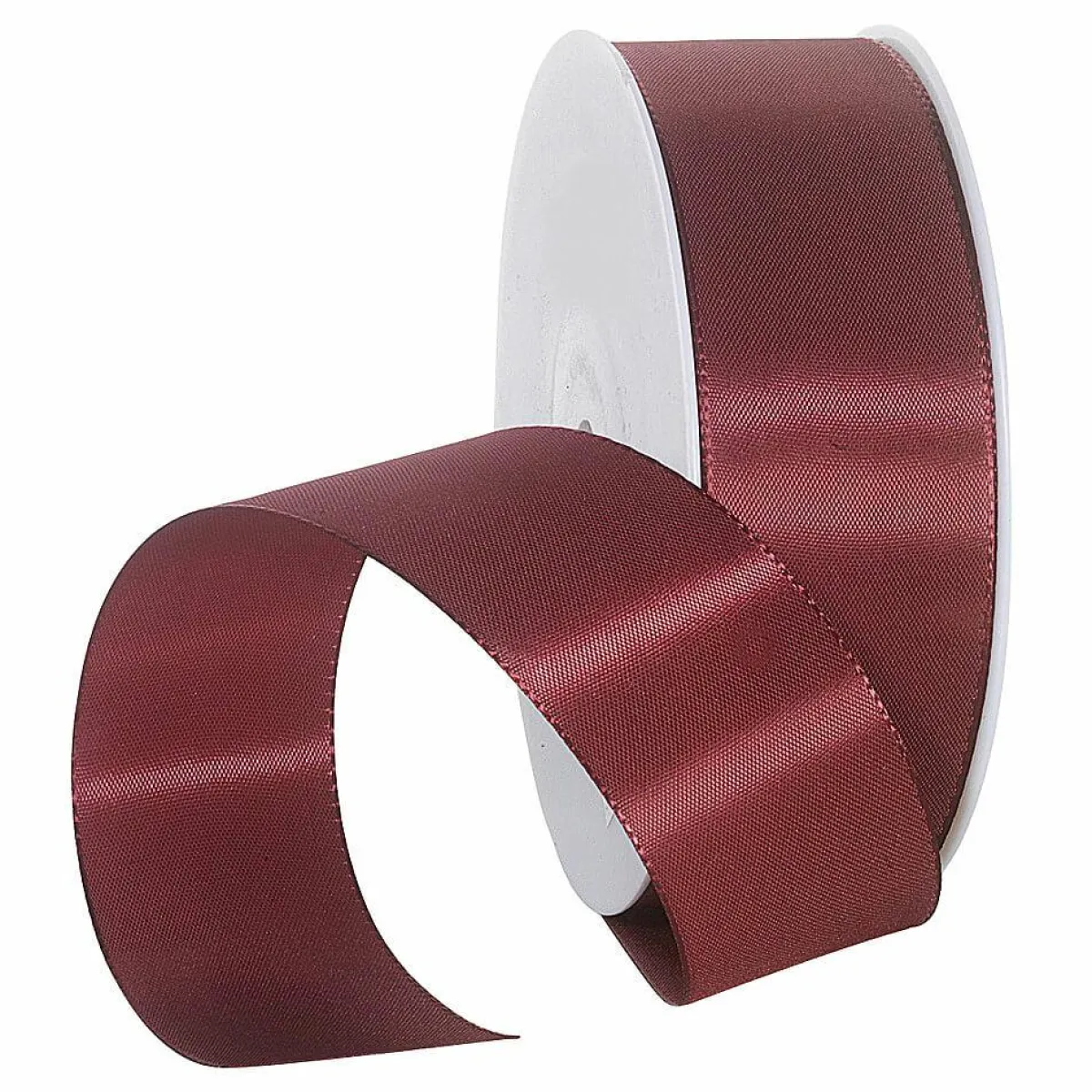 Ruban De Taffetas Avec Lisière Tissée 40 Mm, 50 M, Bordeaux-DecoWoerner Discount