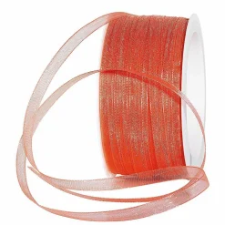 Ruban En Crêpe De Chine à Lisière, Larg. 6 Mm, Pink-DecoWoerner Hot
