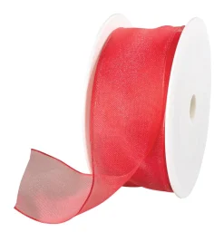 Ruban En Crêpe De Chine Avec Fil De Fer Larg. 40 Mm-DecoWoerner