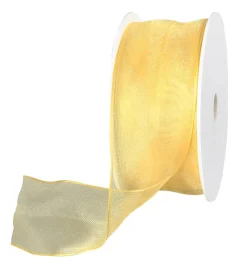 Ruban En Crêpe De Chine Avec Fil De Fer Larg. 40 Mm-DecoWoerner Hot