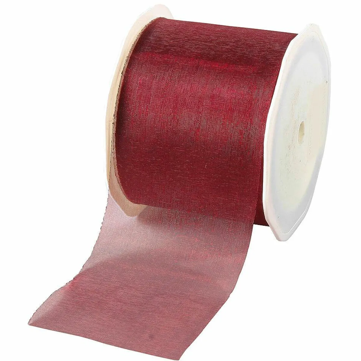 Ruban En Crêpe De Chine Bordeaux Larg. 70 Mm-DecoWoerner