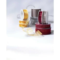 Ruban En Crêpe De Chine Bordeaux Larg. 70 Mm-DecoWoerner