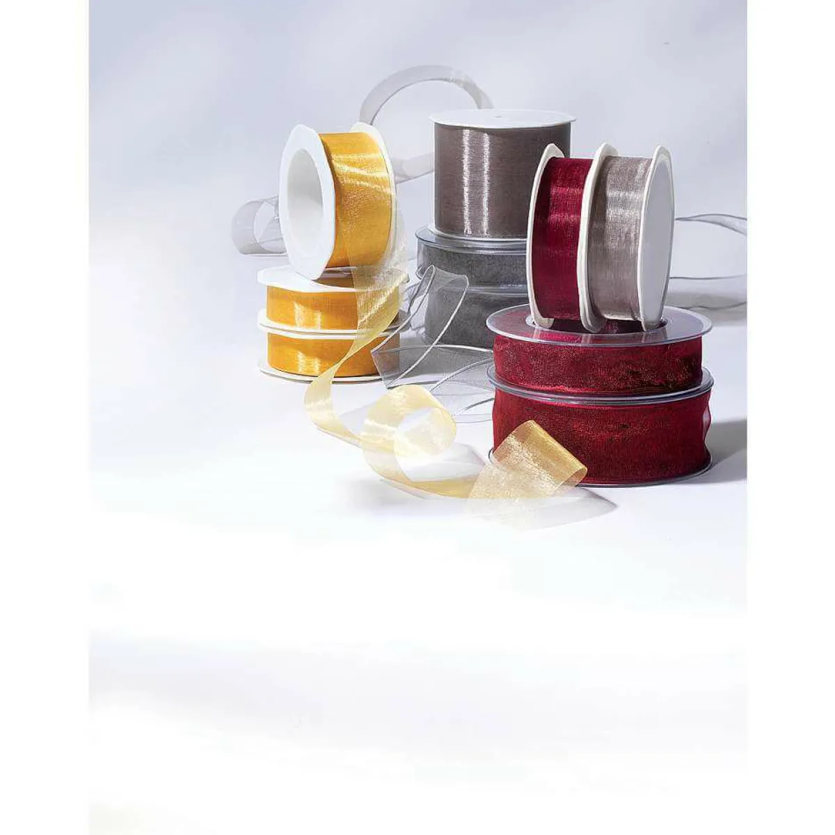 Ruban En Crêpe De Chine Bordeaux Larg. 70 Mm-DecoWoerner