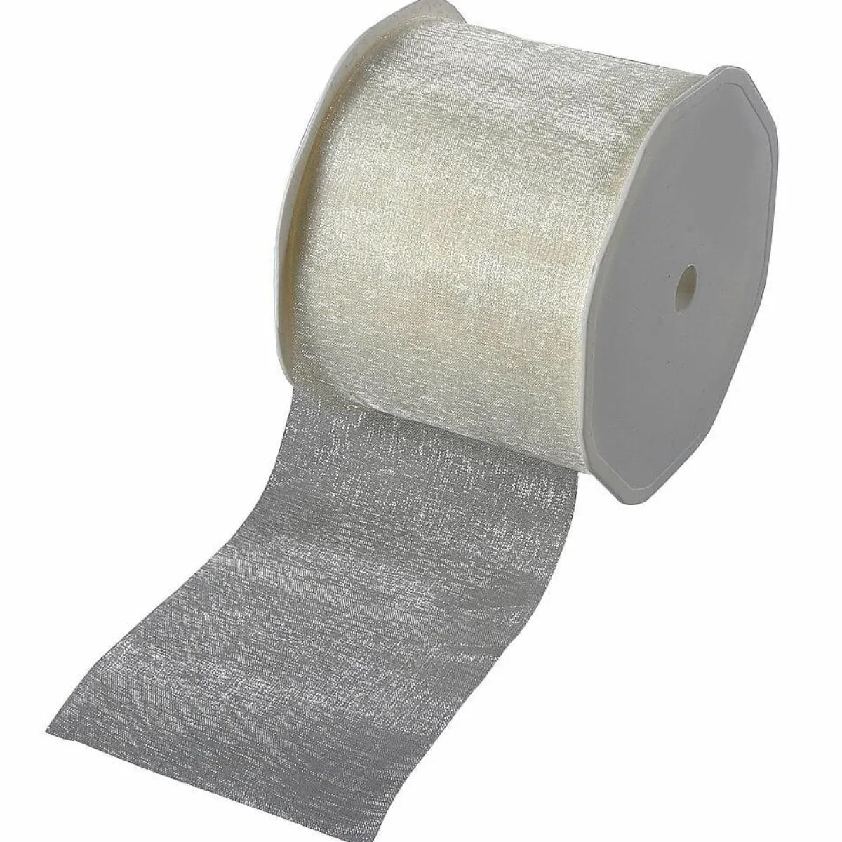 Ruban En Crêpe De Chine, Larg. 70 Mm, Crème-DecoWoerner Discount
