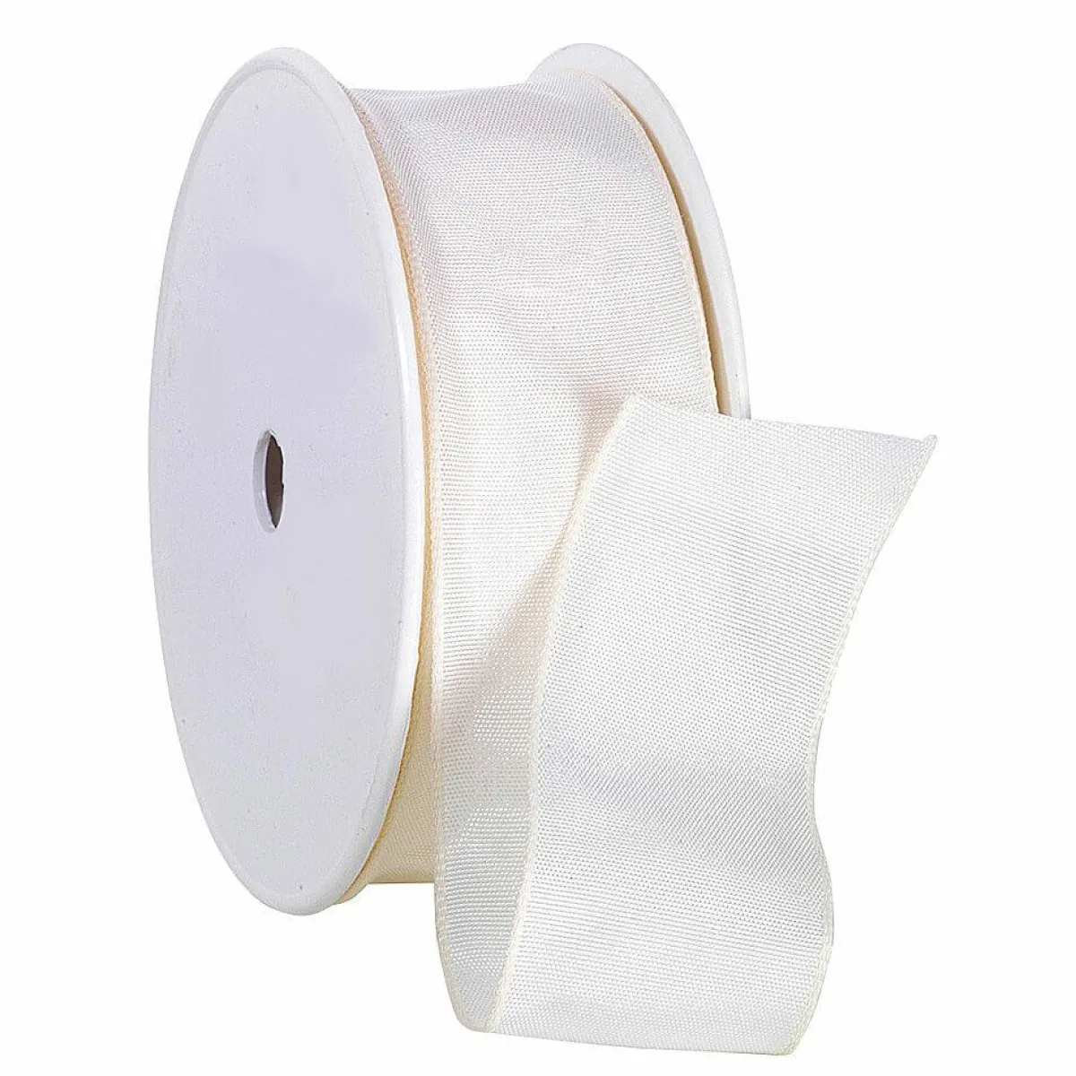 Ruban En Tissu Av. Bord En Fil De Fer, Crème, Larg. 40 Mm-DecoWoerner Hot