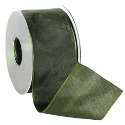 Ruban En Tissu Av. Bord En Fil De Fer, Foncé, Larg. 60 Mm-DecoWoerner Sale