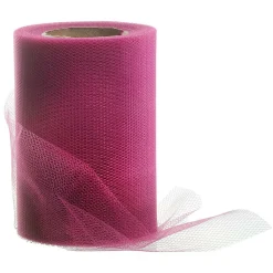 Ruban En Tulle Larg. 100 Mm, Pink-DecoWoerner Outlet