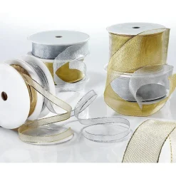 Ruban Filet Métallique, 40 Mm De Large 25 M-DecoWoerner Discount
