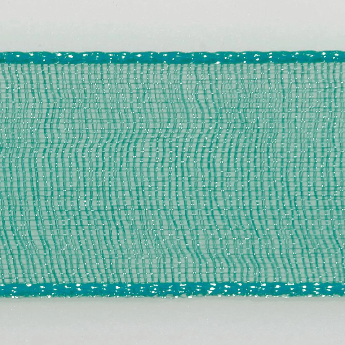 Ruban Mousseline Avec Lisière 6mm X 50m Turquoise-DecoWoerner New
