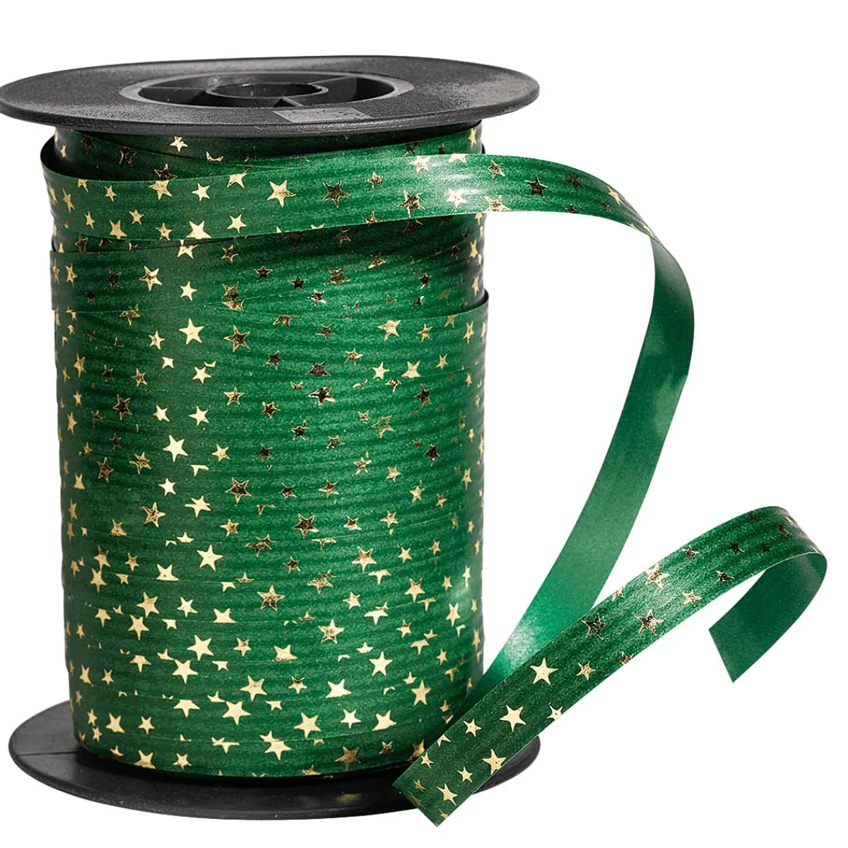 Ruban Poly à Friser "Étoiles", 10 Mm, 100 M, Sapin-DecoWoerner Hot