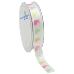 Ruban Satin Lapin De Pâques 15 Mm X 25 M-DecoWoerner Clearance