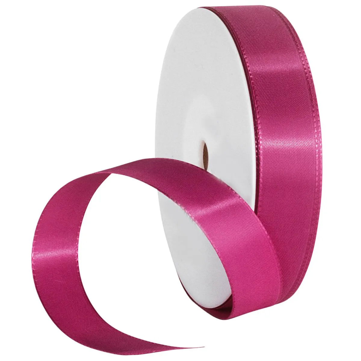 Ruban Taffetas, Lisière Tissée 15mm, 50m, Pink-DecoWoerner New