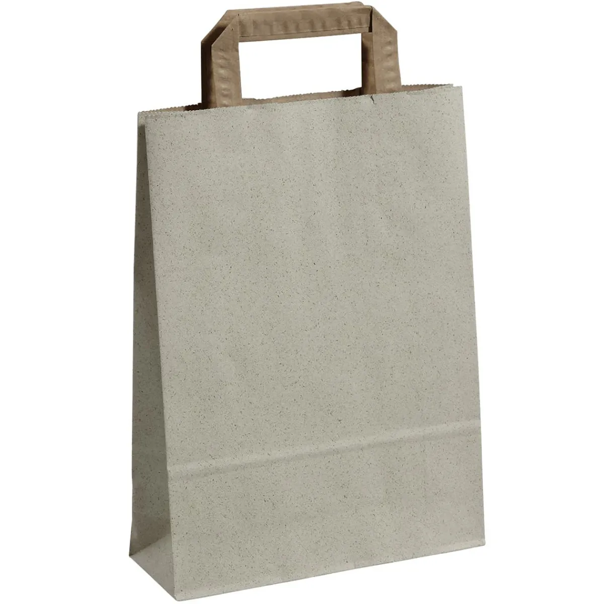 Sac à Poignée En Papier à Base D’herbe 22 X 30 Cm-DecoWoerner Discount