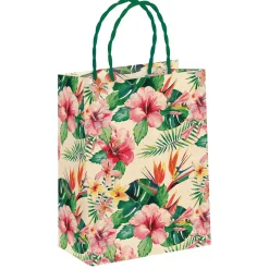Sac Cadeau "Tropic" 22 X 31 X 10 Cm 10pcs-DecoWoerner Discount
