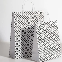 Sac En Papier Kraft "Ornement" 35 X 26 X 12 Cm-DecoWoerner