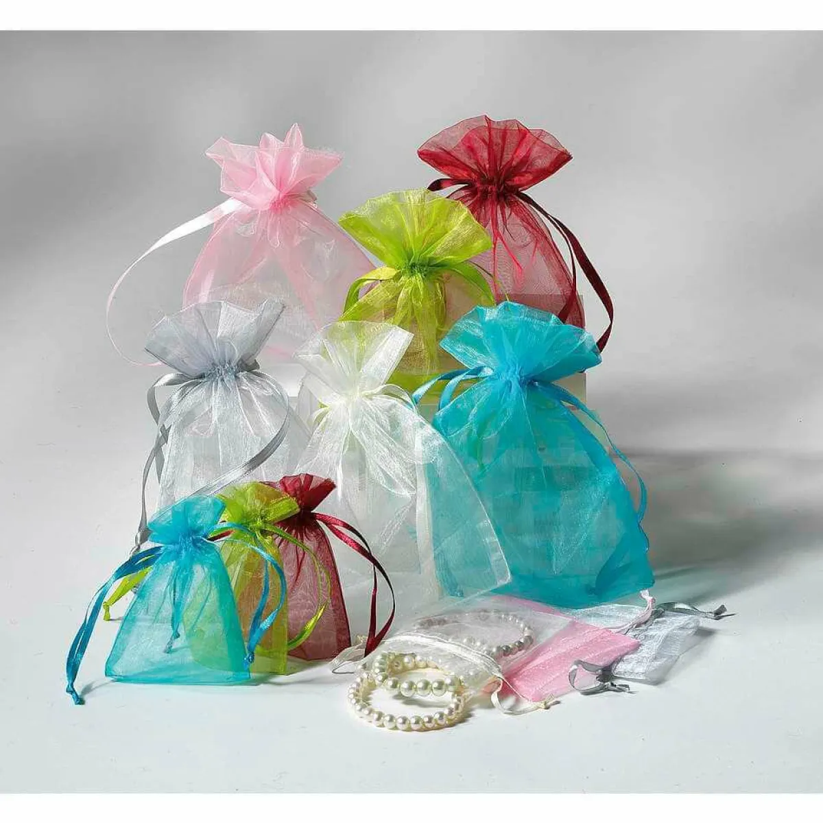 Sachet En Organza 18 Cm, 50 Pces,-DecoWoerner Best