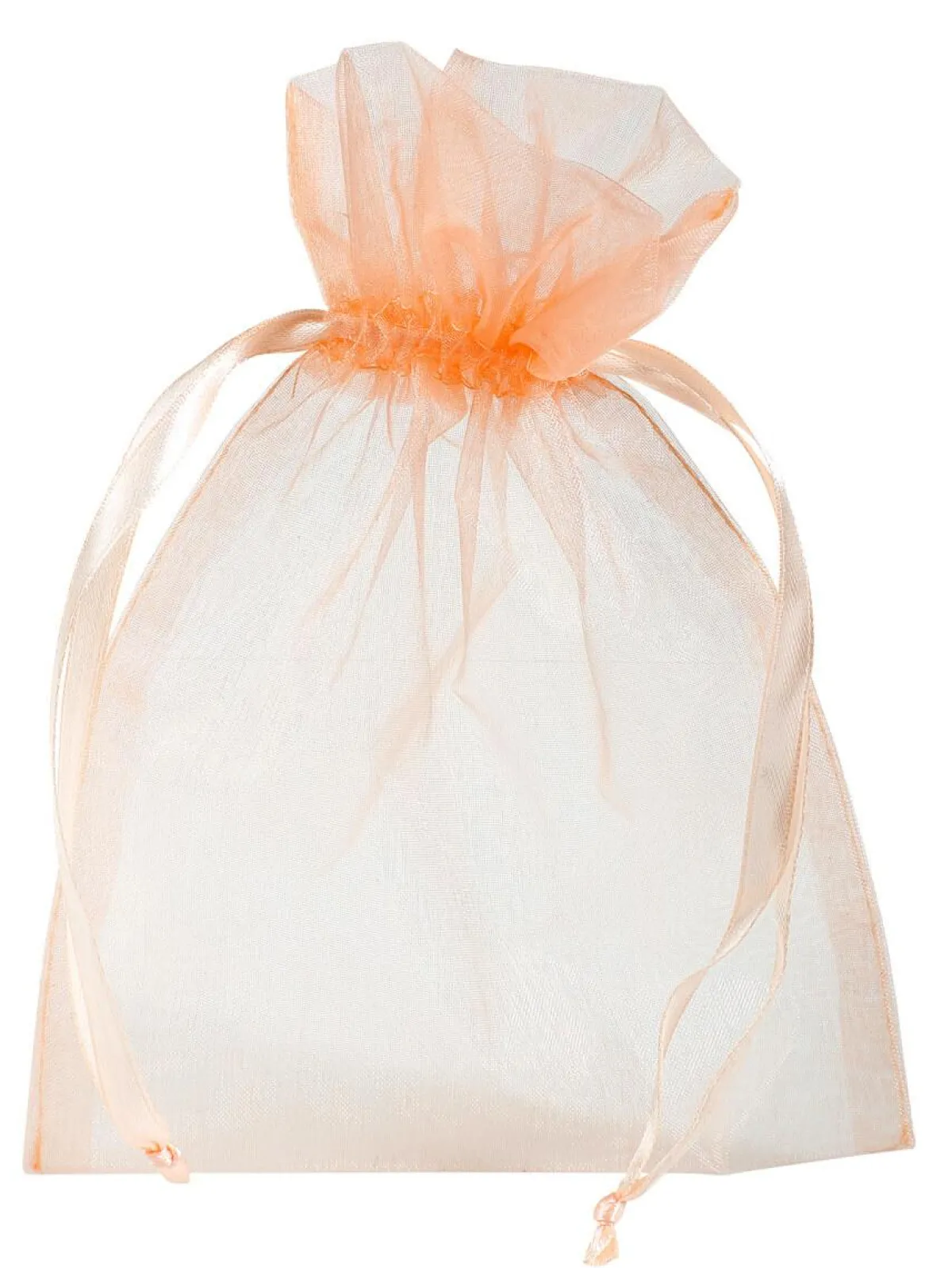 Sachet En Organza 18 Cm, 50 Pces, Abricot-DecoWoerner Outlet