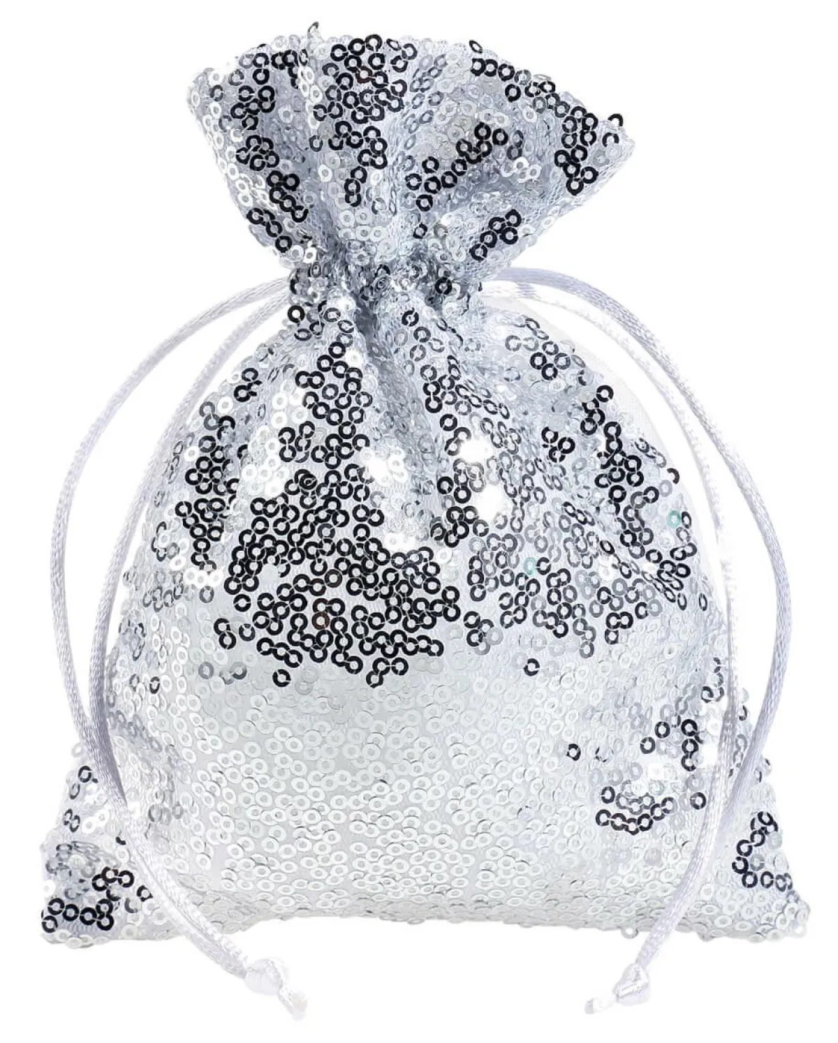 Sachet En Organza à Paillettes 18 Cm, 10 Pces,-DecoWoerner Discount