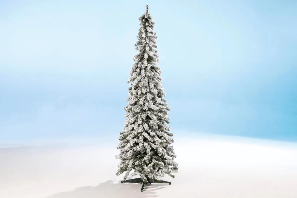 Sapin Artificiel étroit, Enneigé 180 Cm-DecoWoerner