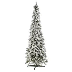 Sapin Artificiel étroit, Enneigé 210 Cm-DecoWoerner Discount