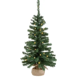 Sapin Décoratif Avec LED Et Sac En Jute 75 Cm-DecoWoerner