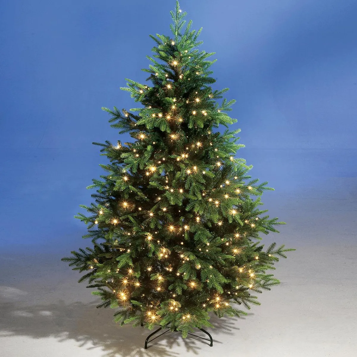 Sapin De Noël Artificiel Moulé Par Injection Rottanne Avec LED 180 Cm-DecoWoerner Best