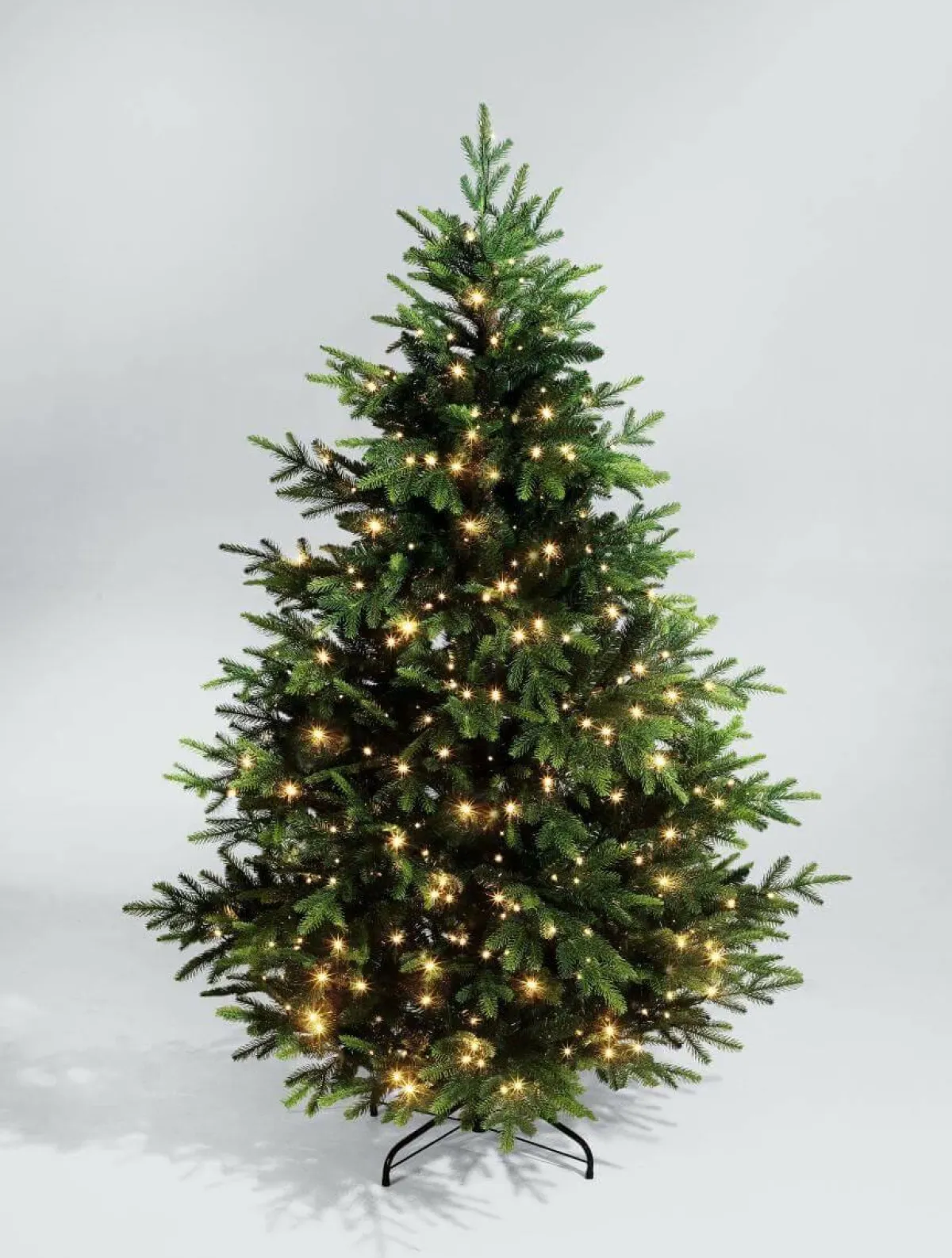 Sapin De Noël Artificiel Moulé Par Injection Rottanne Avec LED 180 Cm-DecoWoerner Best