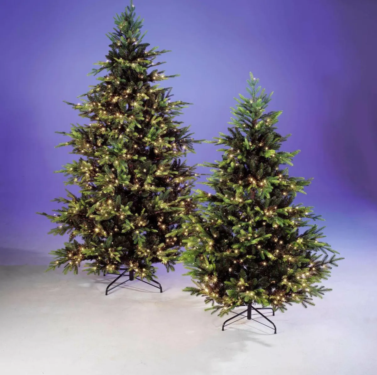 Sapin De Noël Artificiel Moulé Par Injection Rottanne Avec LED 180 Cm-DecoWoerner Best