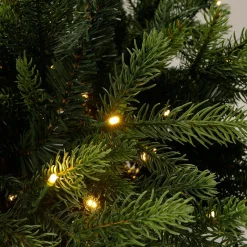 Sapin De Noël Artificiel Moulé Par Injection Rottanne Avec LED 240 Cm-DecoWoerner Discount